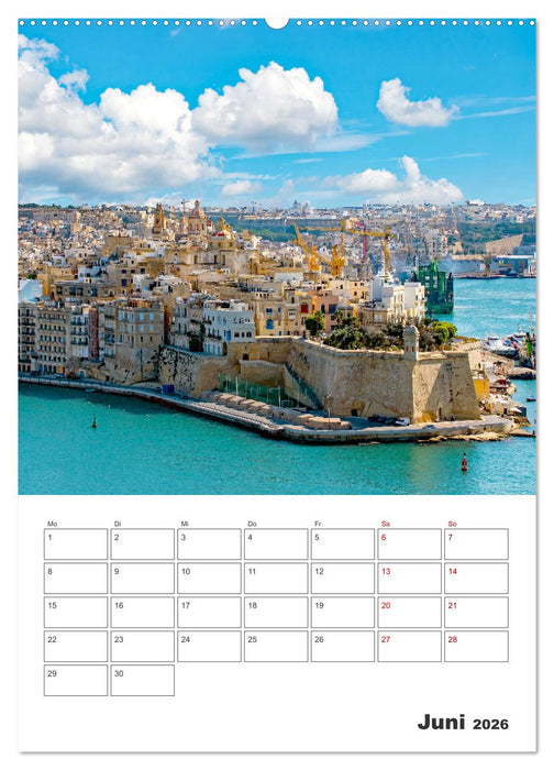 Valletta - Küstenstadt mit Charme (CALVENDO Wandkalender 2026)