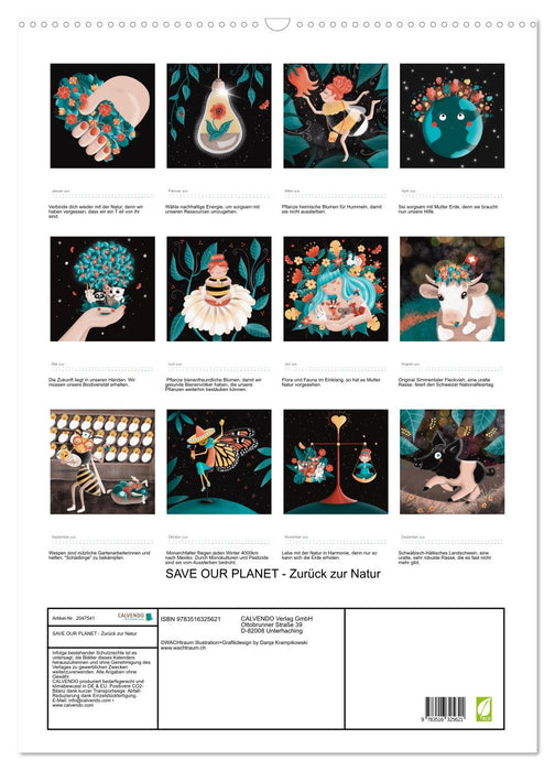 SAVE OUR PLANET - Zurück zur Natur (CALVENDO Wandkalender 2026)