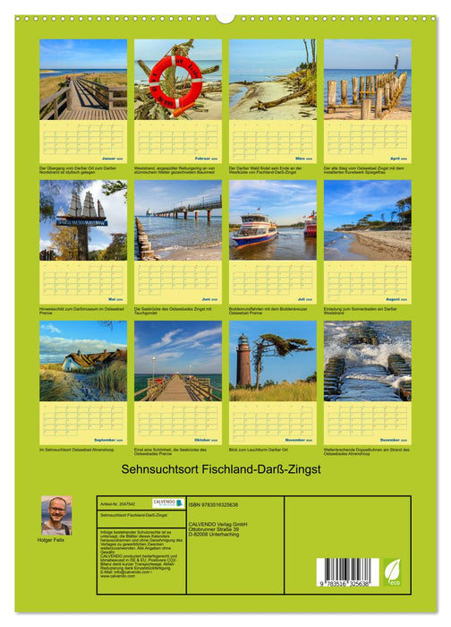 Sehnsuchtsort Fischland-Darß-Zingst (CALVENDO Premium Wandkalender 2026)