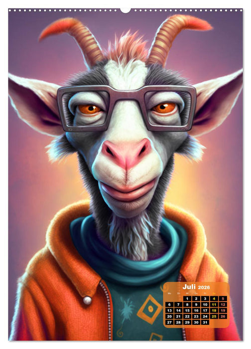 Tierisch fetzig (CALVENDO Premium Wandkalender 2026)