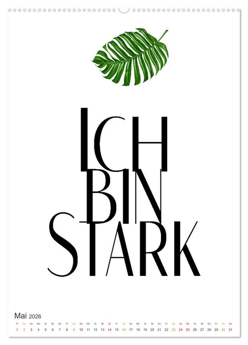 Motivation (CALVENDO Premium Wandkalender 2026)