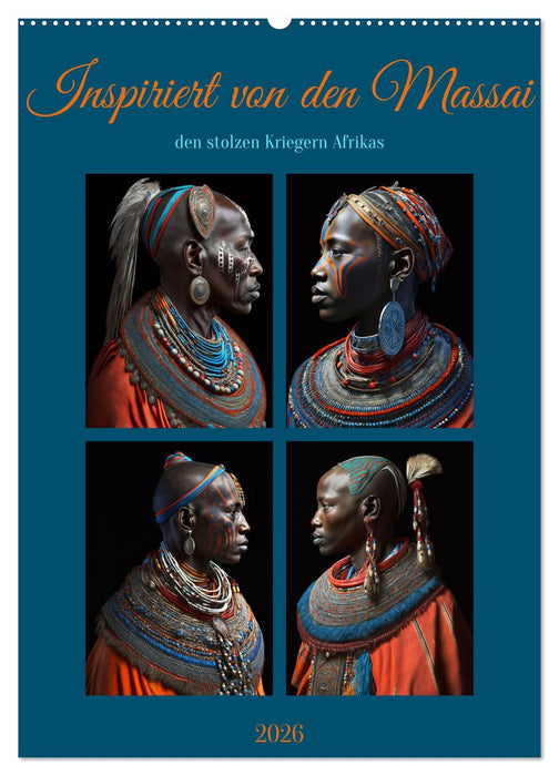 Inspiriert von den Massai, den stolzen Kriegern Afrikas (CALVENDO Wandkalender 2026)