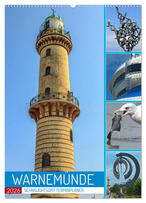 Sehnsuchtsort Warnemünde (CALVENDO Wandkalender 2026)