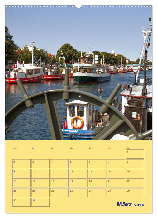 Sehnsuchtsort Warnemünde (CALVENDO Wandkalender 2026)