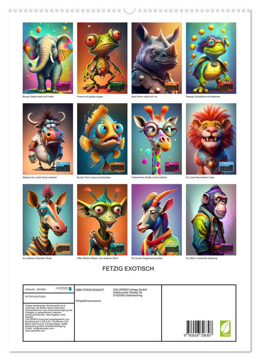 FETZIG EXOTISCH (CALVENDO Premium Wandkalender 2026)