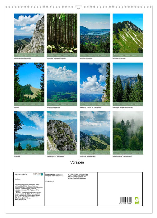 Voralpen (CALVENDO Wandkalender 2026)
