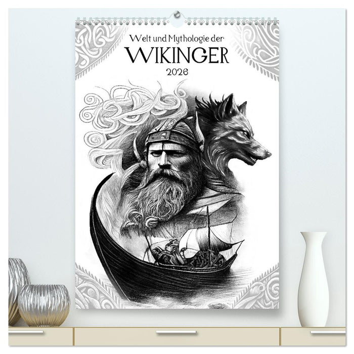 Welt und Mythologie der Wikinger (CALVENDO Premium Wandkalender 2026)