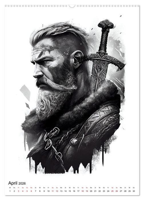Welt und Mythologie der Wikinger (CALVENDO Premium Wandkalender 2026)