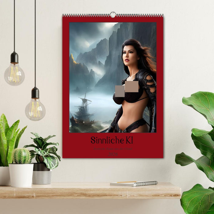 Sinnliche KI - Erotische Kunst aus der Cloud (CALVENDO Wandkalender 2026)