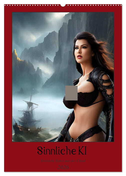 Sinnliche KI - Erotische Kunst aus der Cloud (CALVENDO Wandkalender 2026)