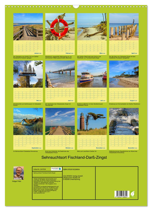 Sehnsuchtsort Fischland-Darß-Zingst (CALVENDO Wandkalender 2026)