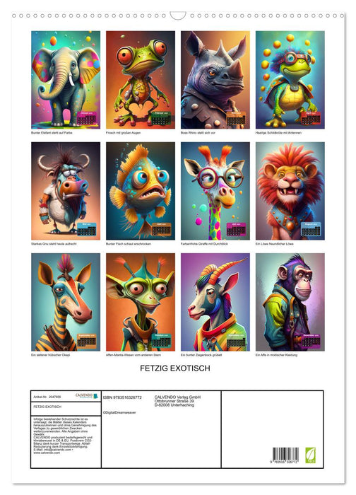 FETZIG EXOTISCH (CALVENDO Wandkalender 2026)