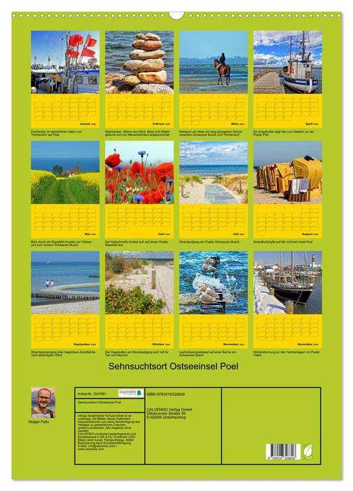 Sehnsuchtsort Ostseeinsel Poel (CALVENDO Wandkalender 2026)