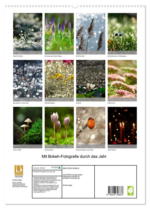 Mit Bokeh-Fotografie durch das Jahr (CALVENDO Premium Wandkalender 2026)