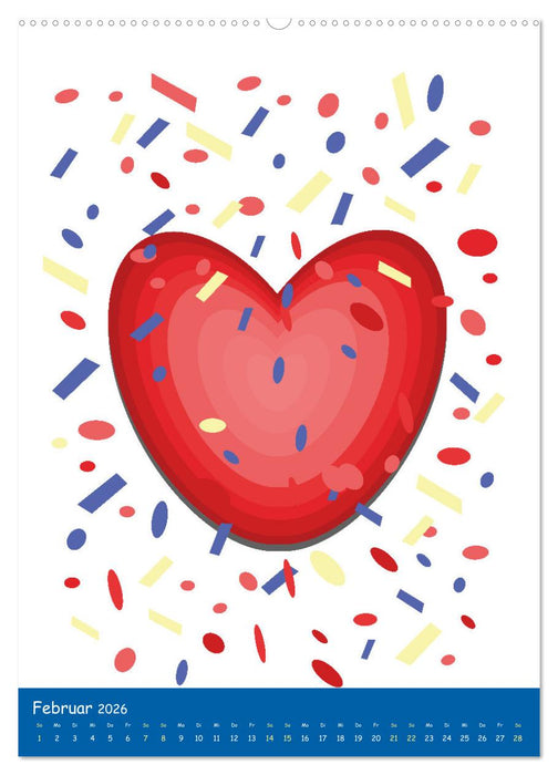 Herz und noch mal Herz (CALVENDO Premium Wandkalender 2026)