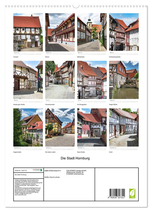 Die Stadt Hornburg (CALVENDO Premium Wandkalender 2026)