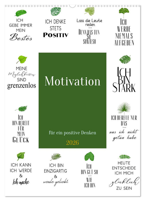Motivation (CALVENDO Wandkalender 2026)
