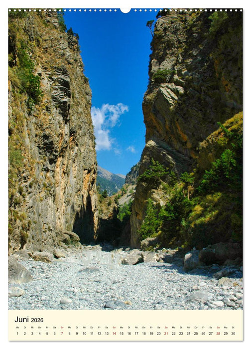 Schluchten auf Kreta (CALVENDO Premium Wandkalender 2026)