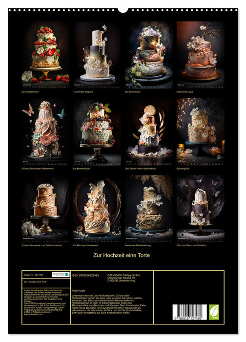 Zur Hochzeit eine Torte (CALVENDO Premium Wandkalender 2026)