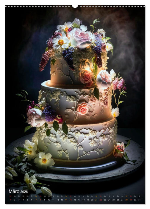 Zur Hochzeit eine Torte (CALVENDO Premium Wandkalender 2026)