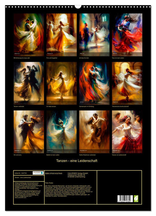 Tanzen - eine Leidenschaft (CALVENDO Wandkalender 2026)