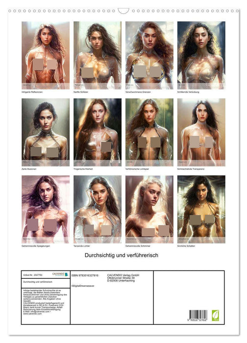 Durchsichtig und verführerisch (CALVENDO Wandkalender 2026)