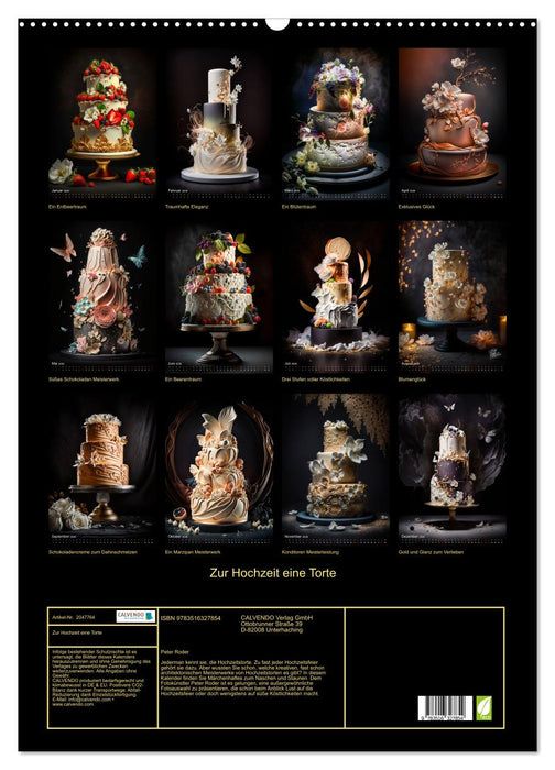 Zur Hochzeit eine Torte (CALVENDO Wandkalender 2026)