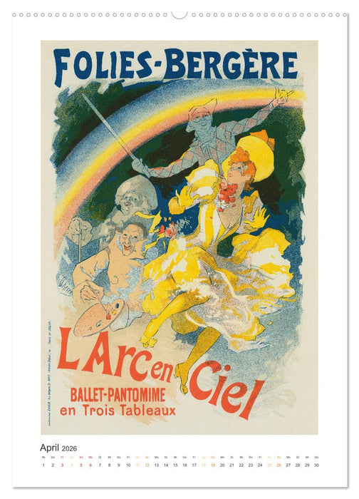 Jules Chéret - Eine Hommage in zwölf Monaten (CALVENDO Wandkalender 2026)