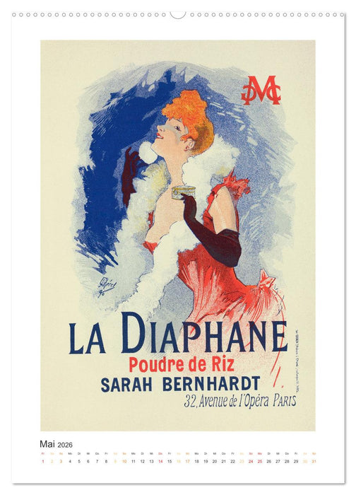 Jules Chéret - Eine Hommage in zwölf Monaten (CALVENDO Wandkalender 2026)