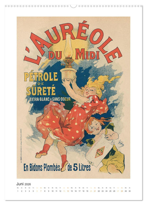 Jules Chéret - Eine Hommage in zwölf Monaten (CALVENDO Wandkalender 2026)