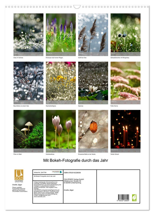 Mit Bokeh-Fotografie durch das Jahr (CALVENDO Wandkalender 2026)
