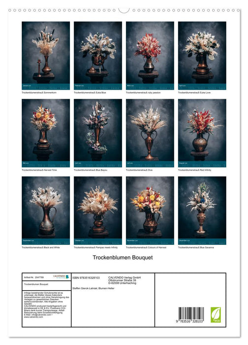 Trockenblumen Bouquet (CALVENDO Premium Wandkalender 2026)
