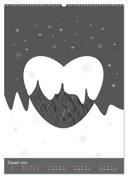 Herz und noch mal Herz (CALVENDO Wandkalender 2026)