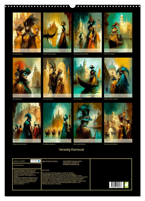 Venedig Karneval (CALVENDO Wandkalender 2026)