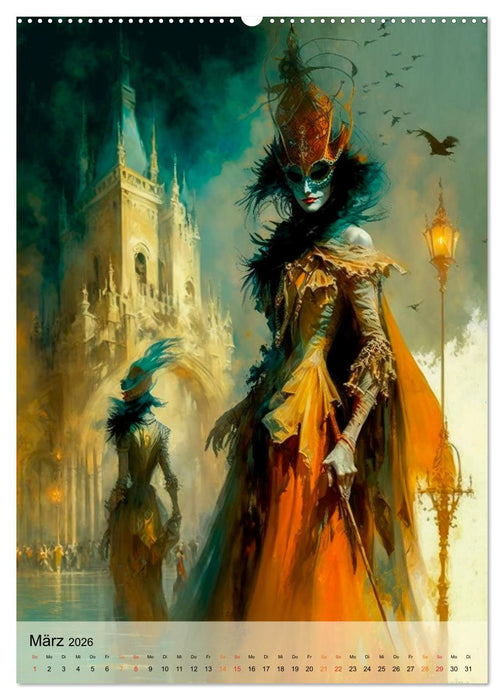 Venedig Karneval (CALVENDO Wandkalender 2026)