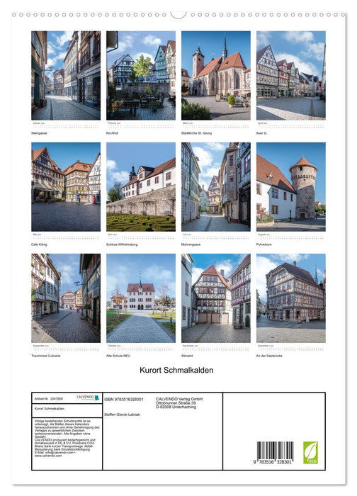 Kurort Schmalkalden (CALVENDO Premium Wandkalender 2026)