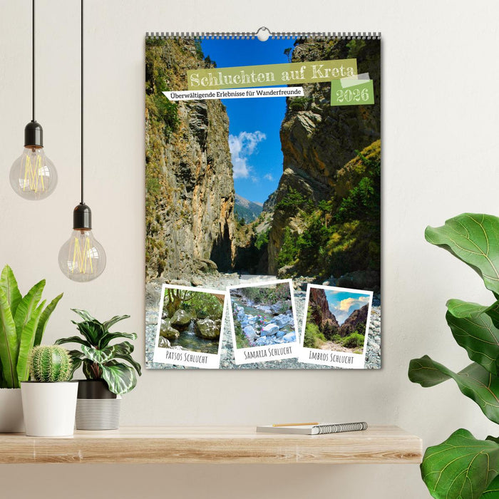 Schluchten auf Kreta (CALVENDO Wandkalender 2026)