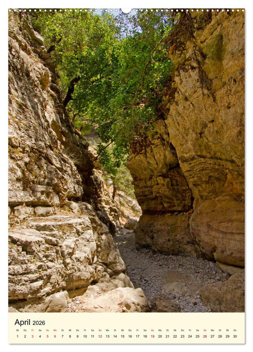 Schluchten auf Kreta (CALVENDO Wandkalender 2026)