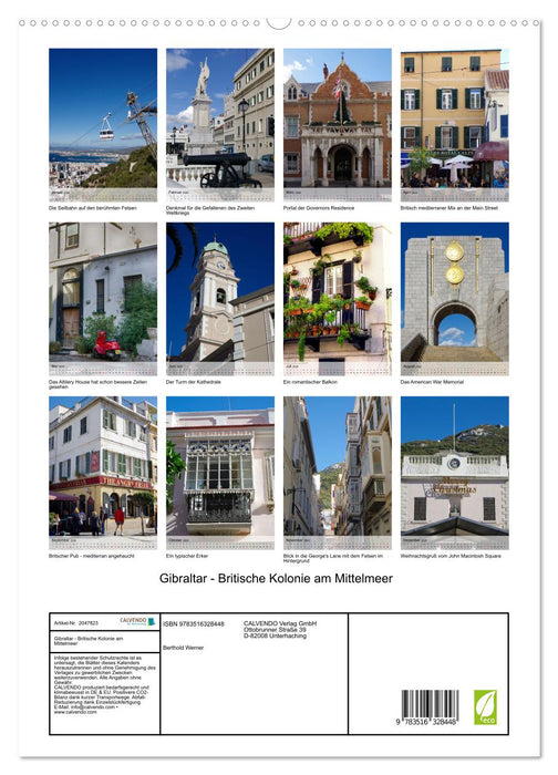 Gibraltar - Britische Kolonie am Mittelmeer (CALVENDO Premium Wandkalender 2026)
