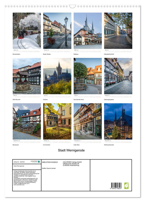 Stadt Wernigerode (CALVENDO Wandkalender 2026)