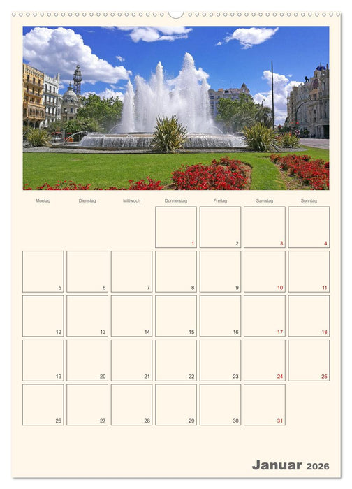 Valencia - Barcelona Terminplaner (CALVENDO Premium Wandkalender 2026)