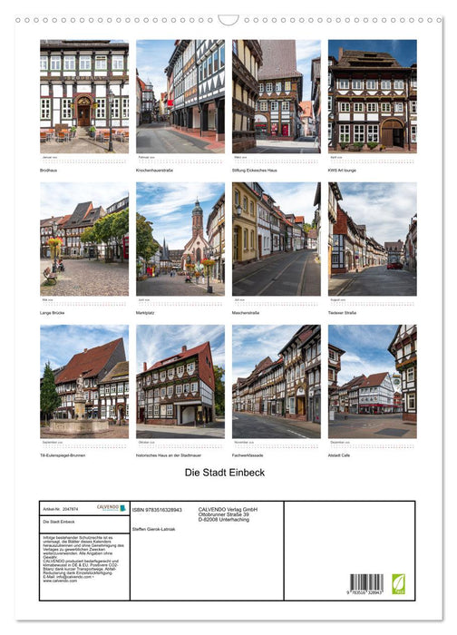 Die Stadt Einbeck (CALVENDO Wandkalender 2026)