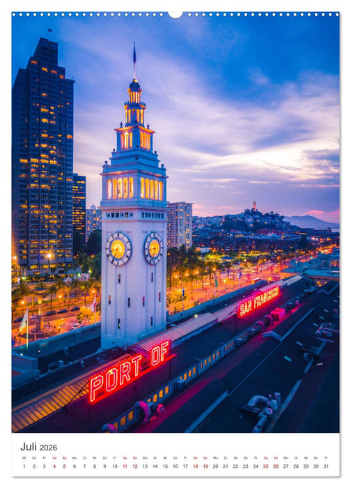 San Francisco - Eine Reise nach Kalifornien. (CALVENDO Premium Wandkalender 2026)