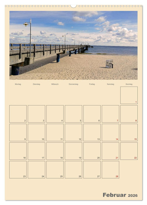Usedom Ostsee - Terminplaner (CALVENDO Premium Wandkalender 2026)