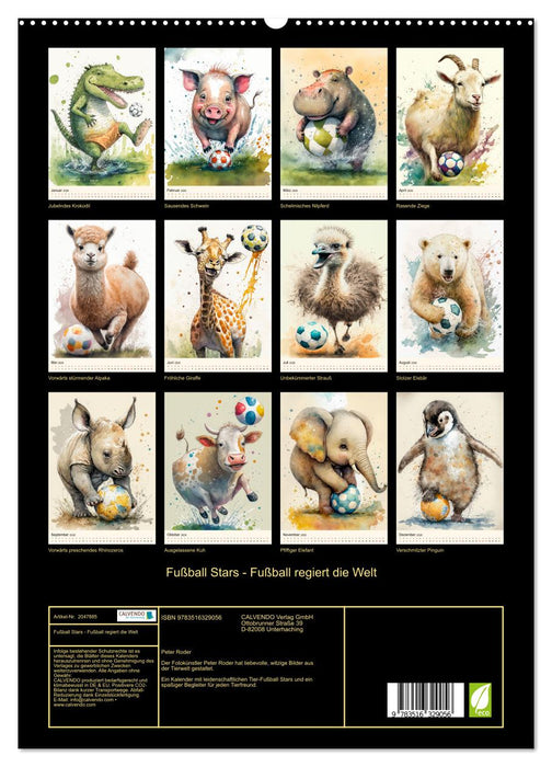 Fußball Stars - Fußball regiert die Welt (CALVENDO Premium Wandkalender 2026)