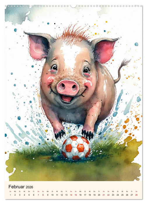 Fußball Stars - Fußball regiert die Welt (CALVENDO Premium Wandkalender 2026)