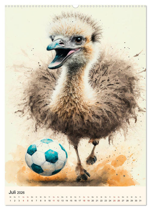 Fußball Stars - Fußball regiert die Welt (CALVENDO Premium Wandkalender 2026)