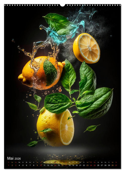 Coole Früchte (CALVENDO Premium Wandkalender 2026)