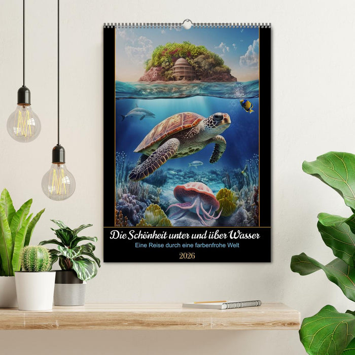 Die Schönheit unter und über Wasser (CALVENDO Wandkalender 2026)