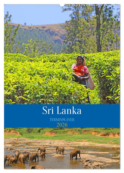 Sri Lanka - Terminplaner (CALVENDO Wandkalender 2026)